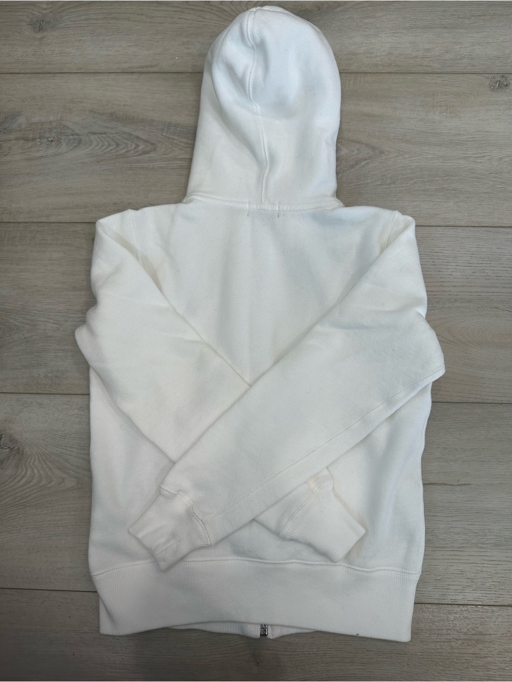 Polo Ralph Lauren White Full Zip Hoodie XS Pony Logo Fleece Sweatshirt - Picture 5 of 5